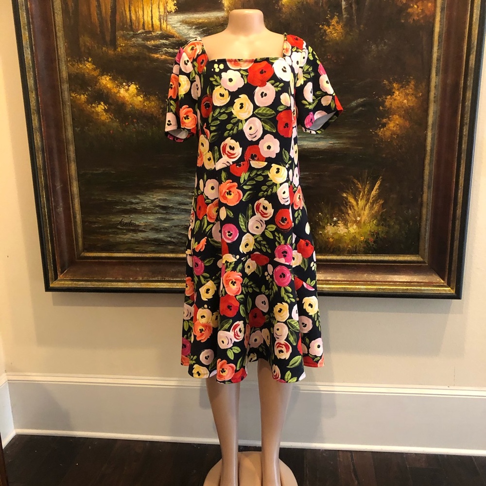 Lane Bryant Floral A-line Dress Size 16